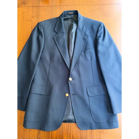 Regent Clothes for George Gibson Other - Vintage Regent Clothes Navy Hopsack Blazer for George Gibson's 44R